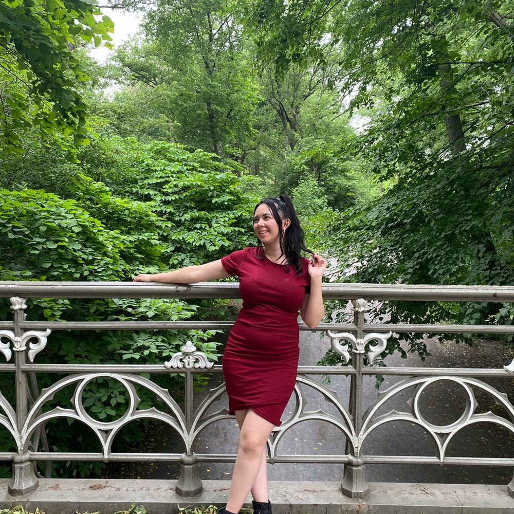 Maroon Bodycon Dress